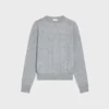 Sweter z okrągłym dekoltem z cienkiego kaszmiru Sweter z okrągłym dekoltem z cienkiego kaszmiru