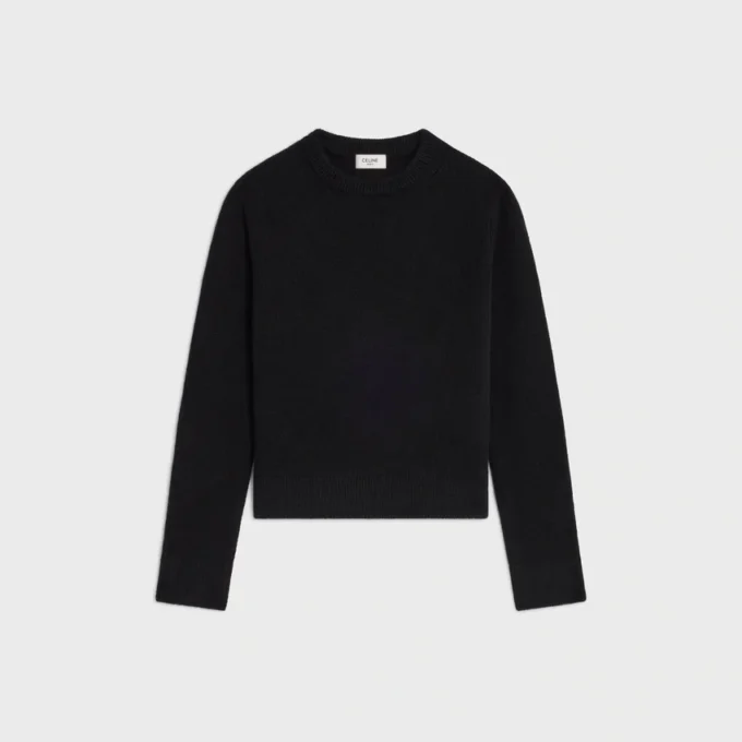 Sweter z okrągłym dekoltem z kaszmiru Sweter z okrągłym dekoltem z kaszmiru