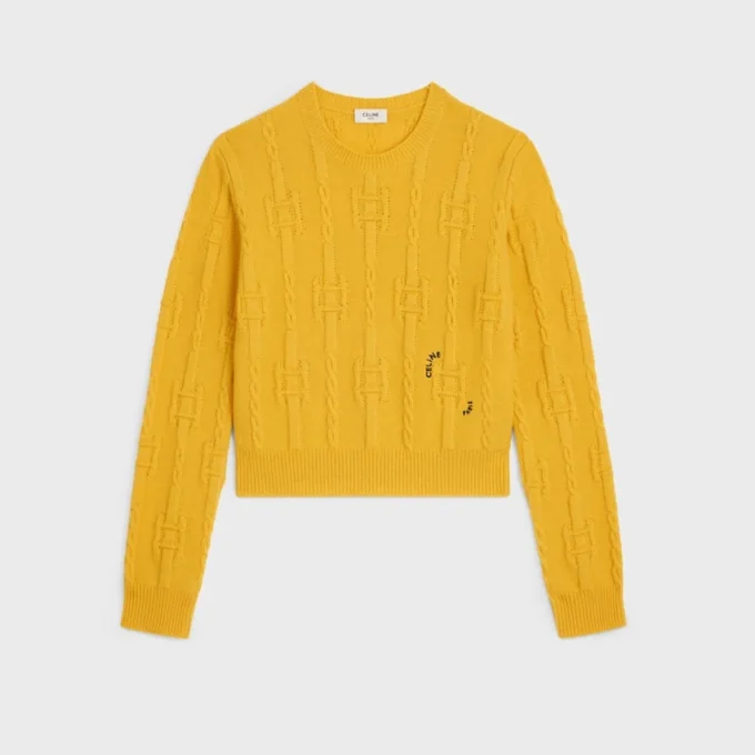 Sweter z okrągłym dekoltem z kaszmiru Sweter z okrągłym dekoltem z kaszmiru