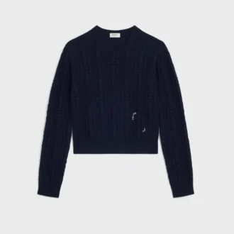 Sweter z okrągłym dekoltem z kaszmiru