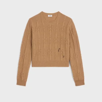 Sweter z okrągłym dekoltem z kaszmiru