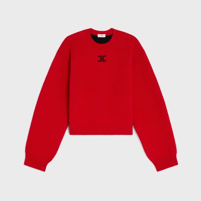 Sweter z okrągłym dekoltem z kaszmiru Sweter z okrągłym dekoltem z kaszmiru