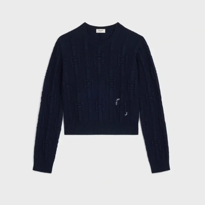 Sweter z okrągłym dekoltem z kaszmiru Sweter z okrągłym dekoltem z kaszmiru