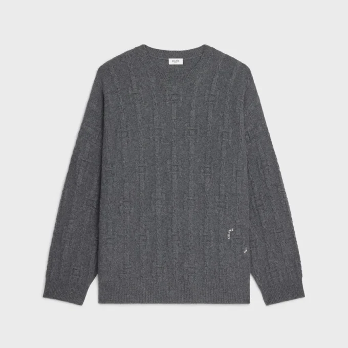 Sweter z okrągłym dekoltem z kaszmiru