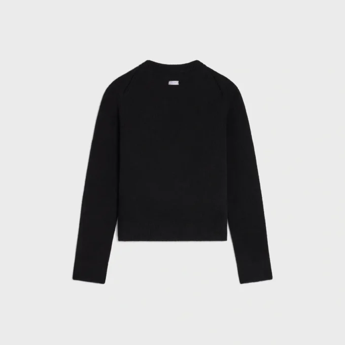 Sweter z okrągłym dekoltem z kaszmiru Sweter z okrągłym dekoltem z kaszmiru