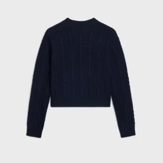 Sweter z okrągłym dekoltem z kaszmiru