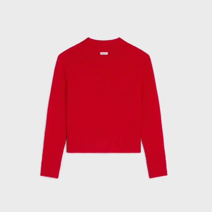 Sweter z okrągłym dekoltem z kaszmiru Sweter z okrągłym dekoltem z kaszmiru