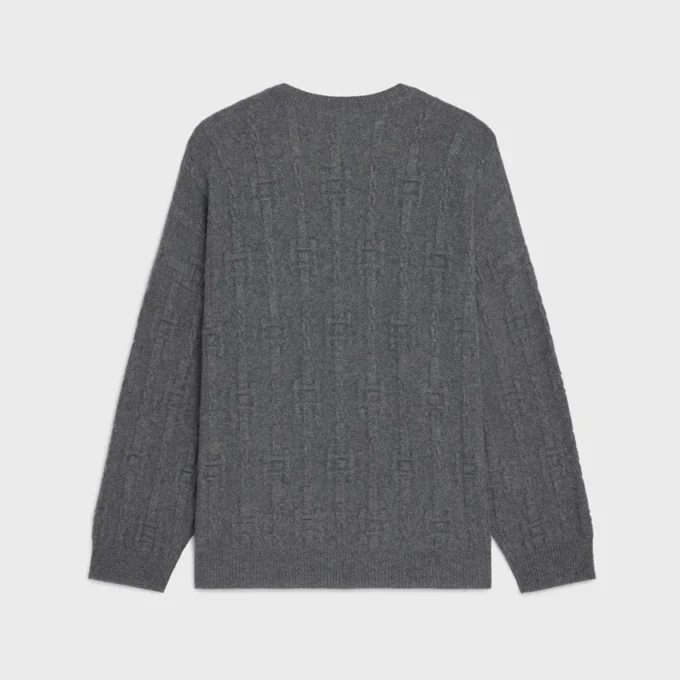 Sweter z okrągłym dekoltem z kaszmiru