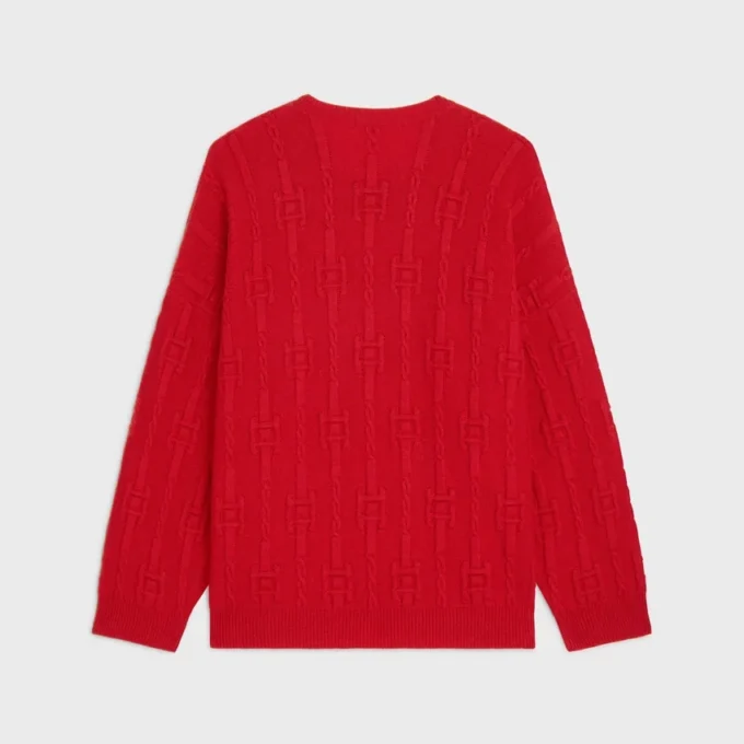 Sweter z okrągłym dekoltem z kaszmiru