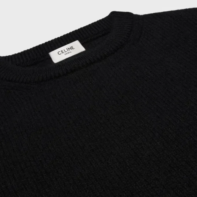 Sweter z okrągłym dekoltem z kaszmiru Sweter z okrągłym dekoltem z kaszmiru