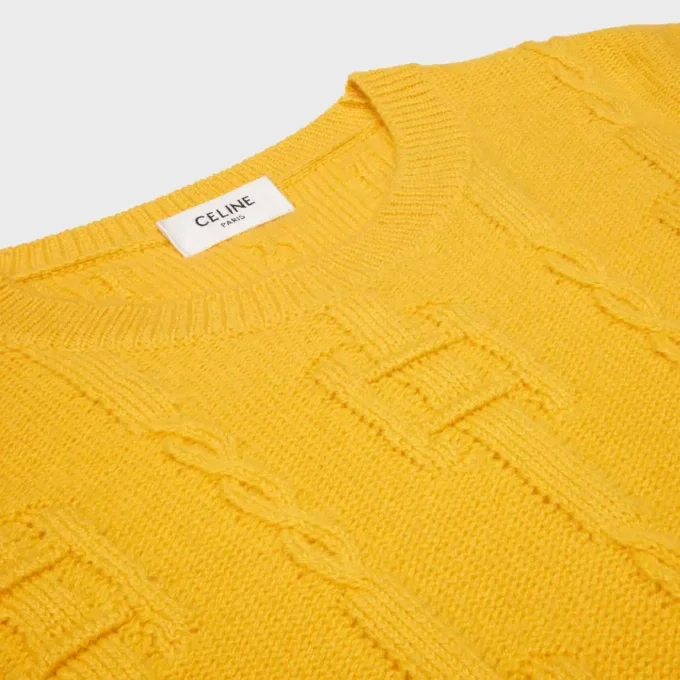 Sweter z okrągłym dekoltem z kaszmiru Sweter z okrągłym dekoltem z kaszmiru