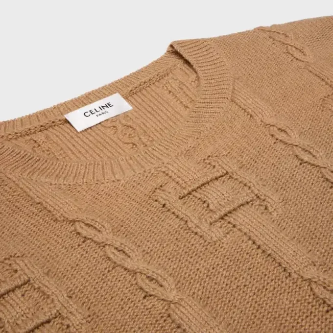 Sweter z okrągłym dekoltem z kaszmiru Sweter z okrągłym dekoltem z kaszmiru