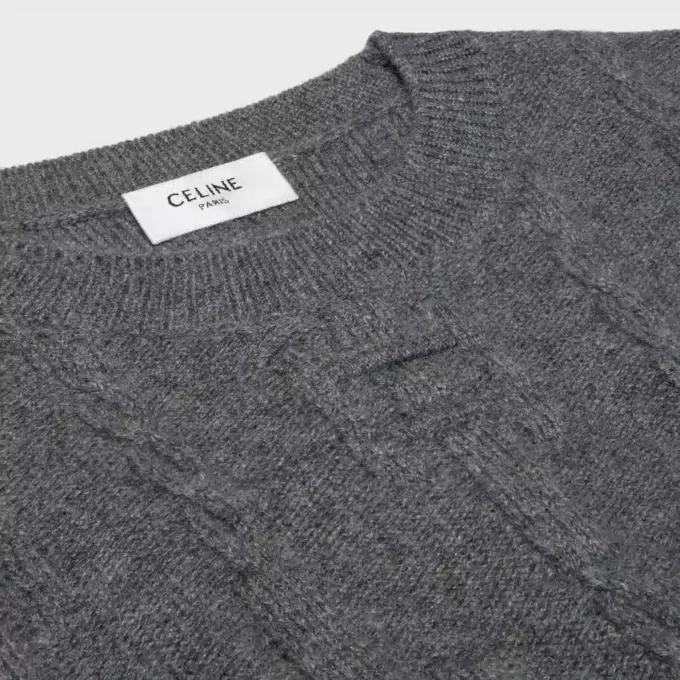 Sweter z okrągłym dekoltem z kaszmiru