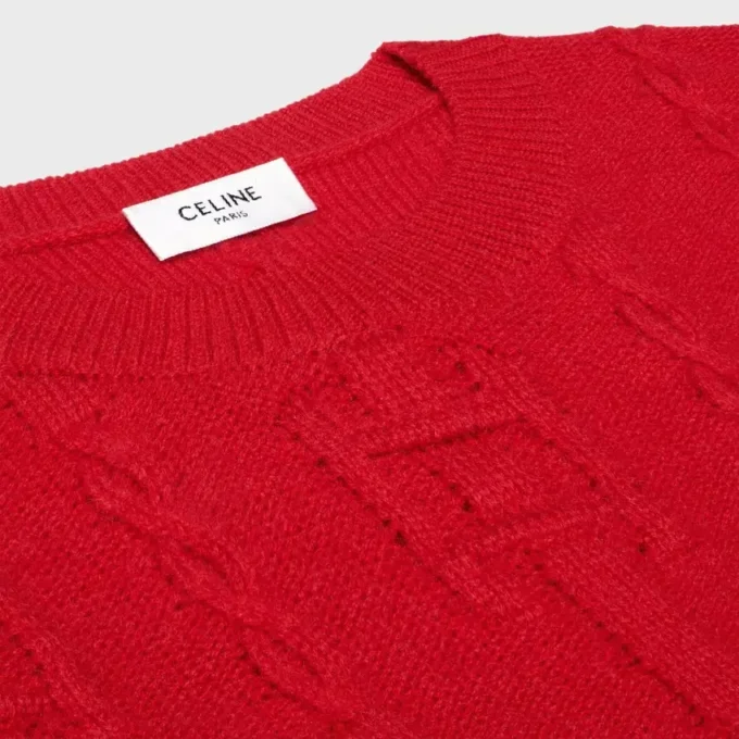 Sweter z okrągłym dekoltem z kaszmiru