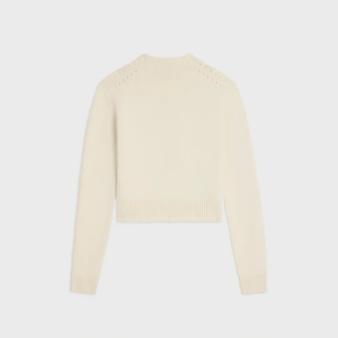 Sweter z okrągłym dekoltem z kaszmiru