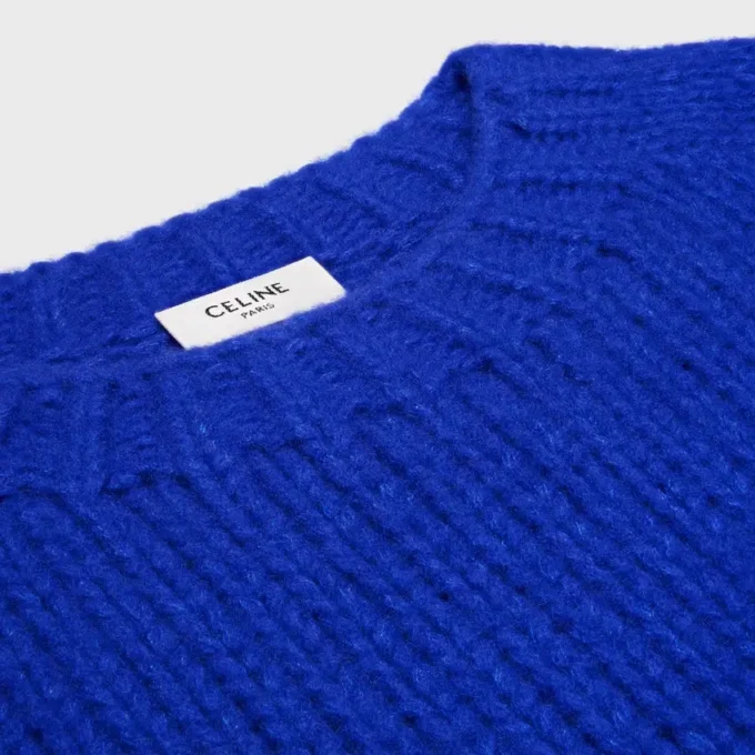 Sweter z okrągłym dekoltem z kaszmiru i jedwabiu Sweter z okrągłym dekoltem z kaszmiru i jedwabiu