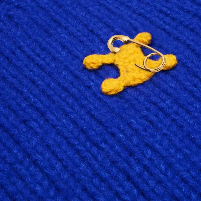 Sweter z okrągłym dekoltem z kaszmiru i jedwabiu Sweter z okrągłym dekoltem z kaszmiru i jedwabiu
