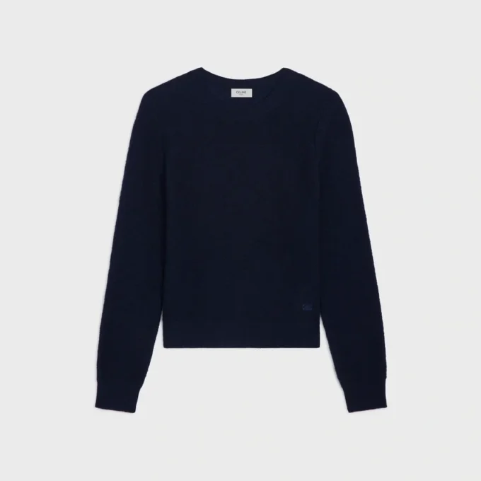 Sweter z okrągłym dekoltem z wełny