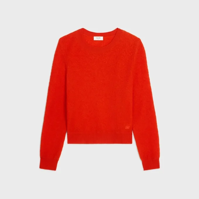 Sweter z okrągłym dekoltem z wełny