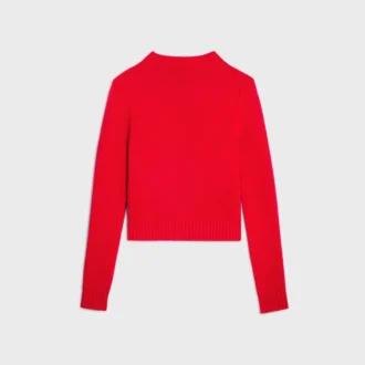 Sweter z okrągłym dekoltem z wełny i kaszmiru