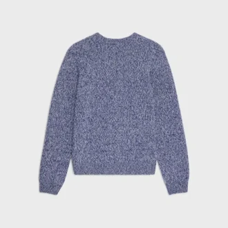 Sweter z okrągłym dekoltem z wełny i kaszmiru