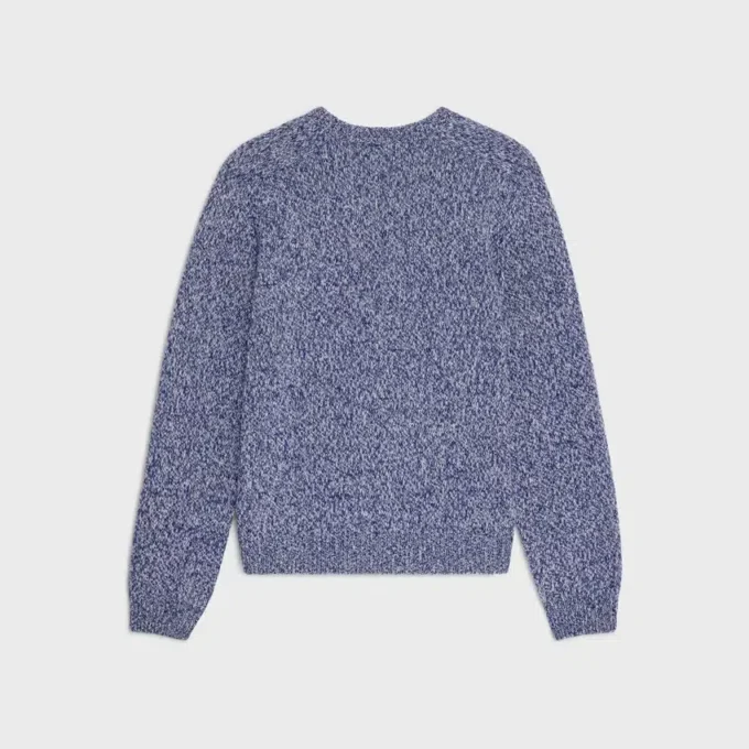 Sweter z okrągłym dekoltem z wełny i kaszmiru Sweter z okrągłym dekoltem z wełny i kaszmiru