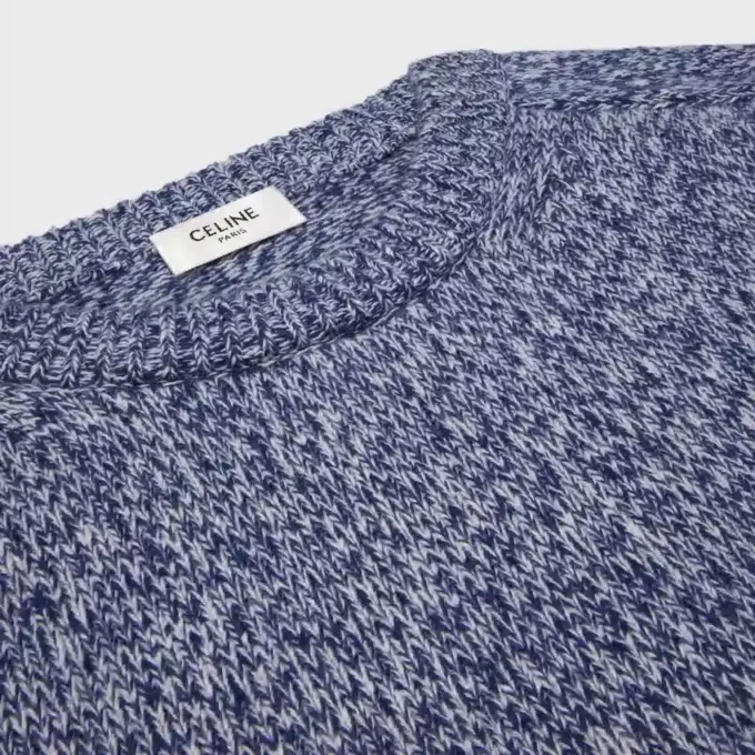 Sweter z okrągłym dekoltem z wełny i kaszmiru Sweter z okrągłym dekoltem z wełny i kaszmiru
