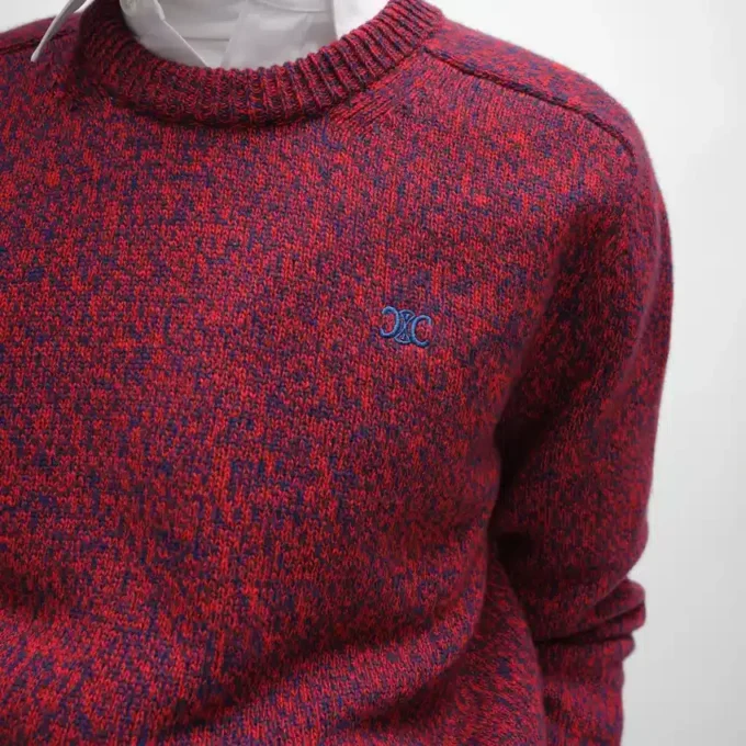 Sweter z okrągłym dekoltem z wełny i kaszmiru Sweter z okrągłym dekoltem z wełny i kaszmiru