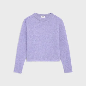 Sweter z okrągłym dekoltem z wełny szetlandzkiej Sweter z okrągłym dekoltem z wełny szetlandzkiej