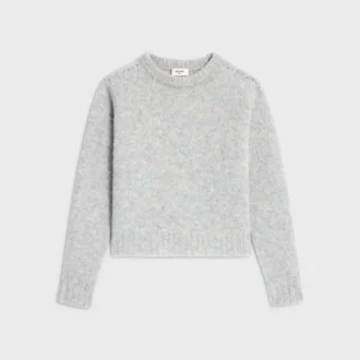 Sweter z okrągłym dekoltem z wełny szetlandzkiej
