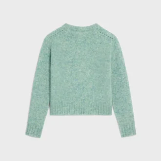 Sweter z okrągłym dekoltem z wełny szetlandzkiej