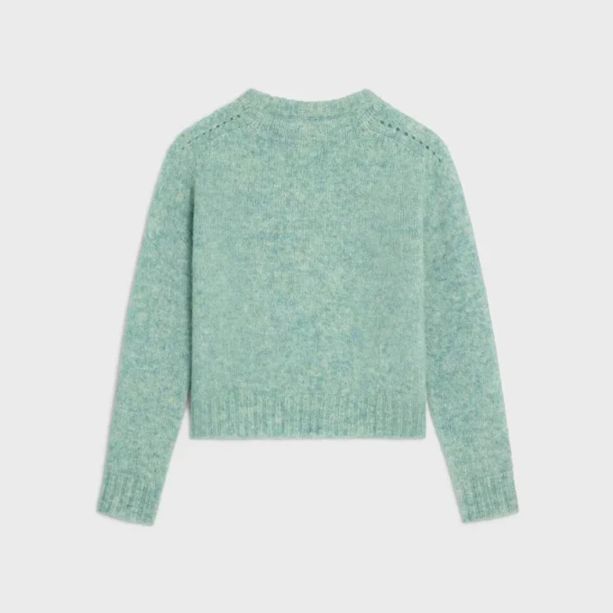 Sweter z okrągłym dekoltem z wełny szetlandzkiej Sweter z okrągłym dekoltem z wełny szetlandzkiej