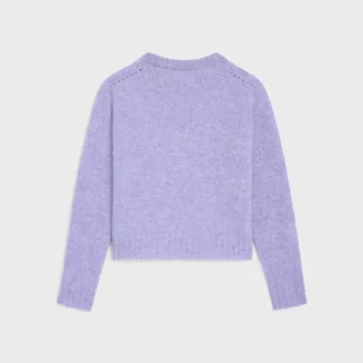 Sweter z okrągłym dekoltem z wełny szetlandzkiej Sweter z okrągłym dekoltem z wełny szetlandzkiej