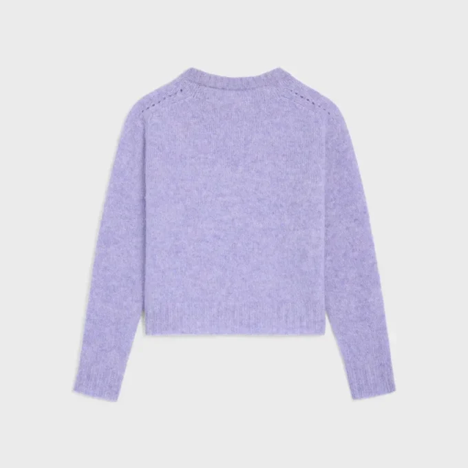 Sweter z okrągłym dekoltem z wełny szetlandzkiej Sweter z okrągłym dekoltem z wełny szetlandzkiej