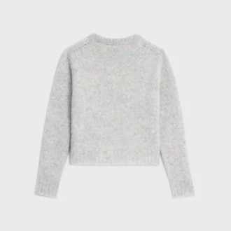 Sweter z okrągłym dekoltem z wełny szetlandzkiej