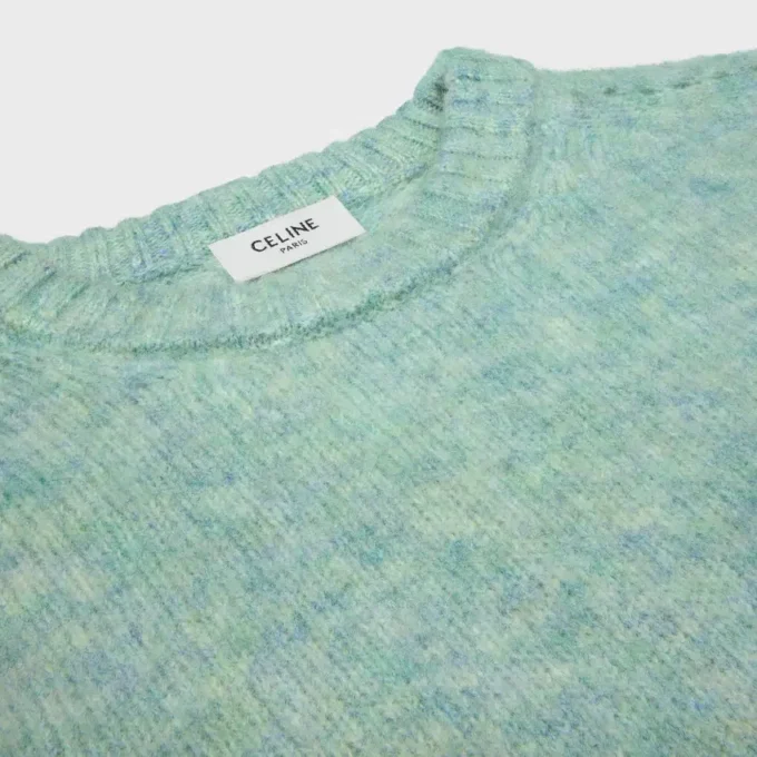 Sweter z okrągłym dekoltem z wełny szetlandzkiej Sweter z okrągłym dekoltem z wełny szetlandzkiej