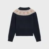 Sweter z okrągłym dekoltem z wełny Triomphe Fair Isle