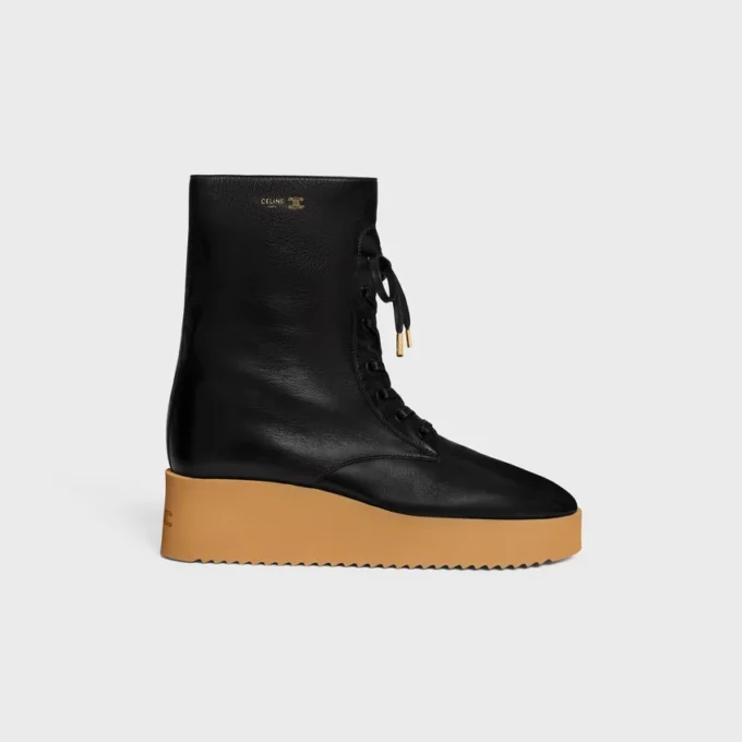 Sznurowane buty Austin z błyszczącej skóry cielęcej Sznurowane buty Austin z błyszczącej skóry cielęcej