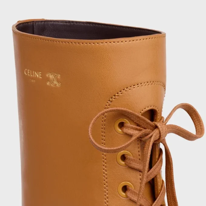 Sznurowane buty Austin z błyszczącej skóry cielęcej Sznurowane buty Austin z błyszczącej skóry cielęcej