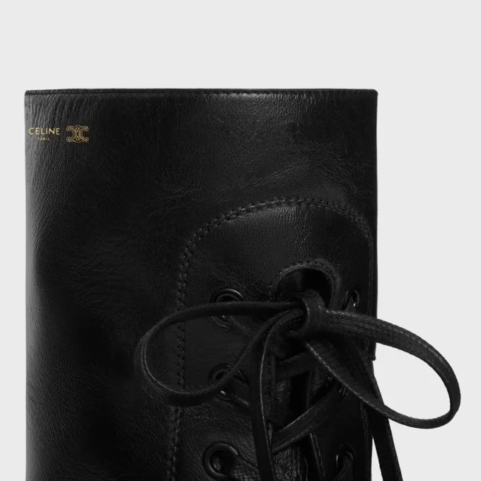 Sznurowane buty Austin z błyszczącej skóry cielęcej Sznurowane buty Austin z błyszczącej skóry cielęcej