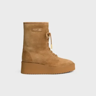 Sznurowane buty Austin z zamszowej skóry cielęcej i owczej skóry