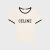 T-shirt CELINE Regular z bawełnianego dżerseju