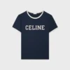 T-shirt CELINE Regular z bawełnianego dżerseju