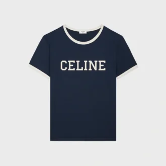 T-shirt CELINE Regular z bawełnianego dżerseju