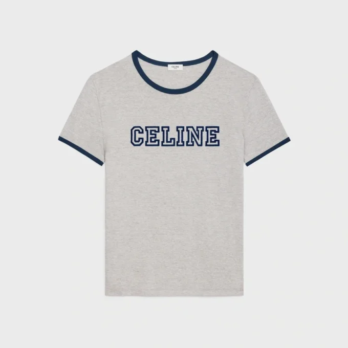 T-shirt CELINE Regular z bawełnianego dżerseju