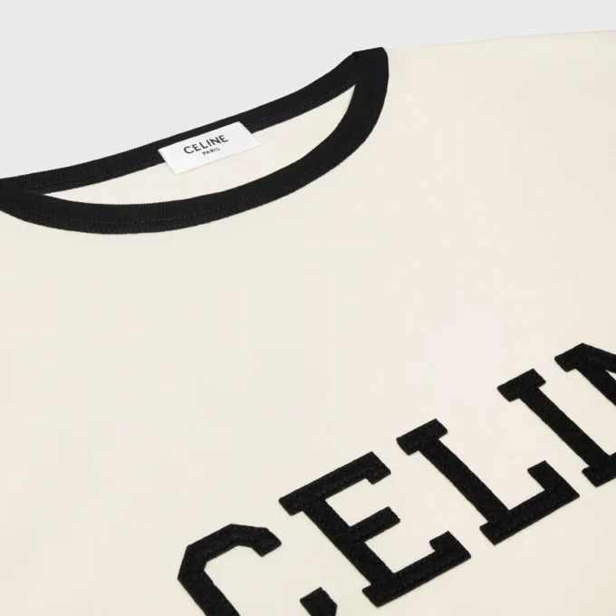 T-shirt CELINE Regular z bawełnianego dżerseju