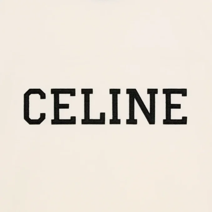 T-shirt CELINE Regular z bawełnianego dżerseju
