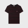 T-shirt Triomphe Regular z dzianiny w paski