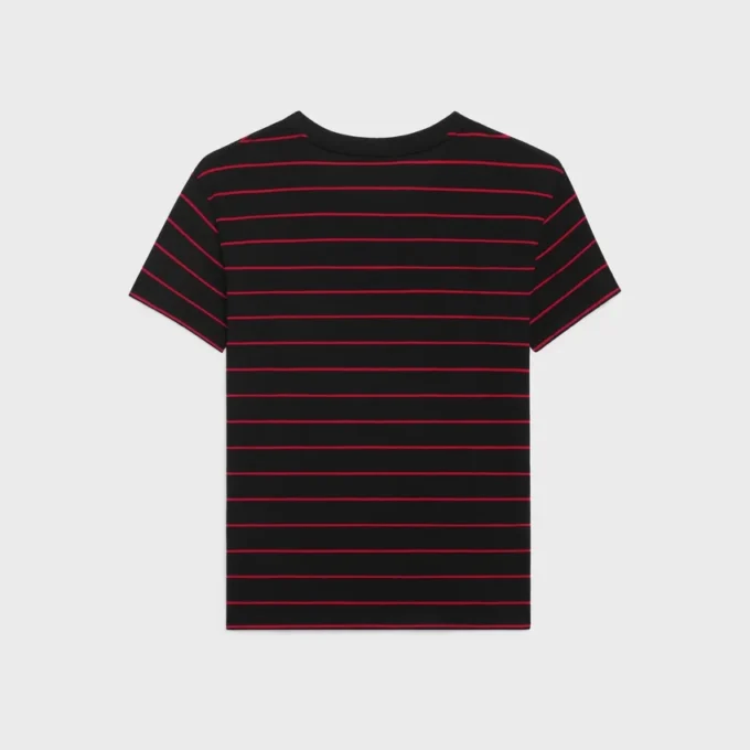 T-shirt Triomphe Regular z dzianiny w paski