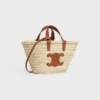 Teen Celine Classic Panier z motywem liści palmowych i skóry cielęcej Teen Celine Classic Panier z motywem liści palmowych i skóry cielęcej